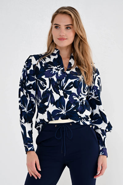 Maicazz Dieke Top blue flower