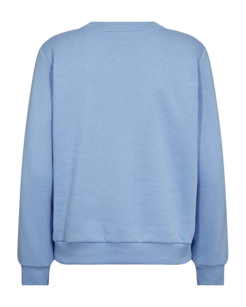 Freequent Kamela Pullover vista blue w. star off white