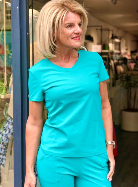 Mi Piace Travelstof Top green 202080