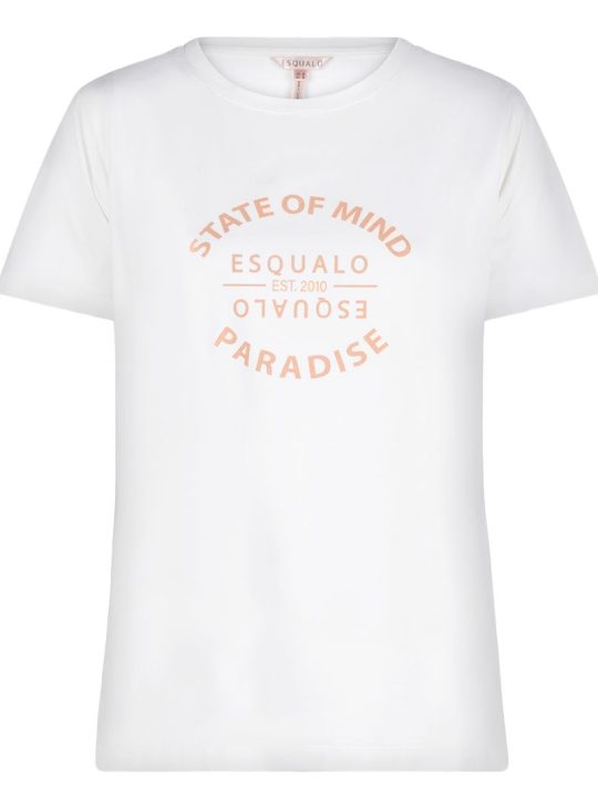Esqualo T-Shirt State Of Mind off white