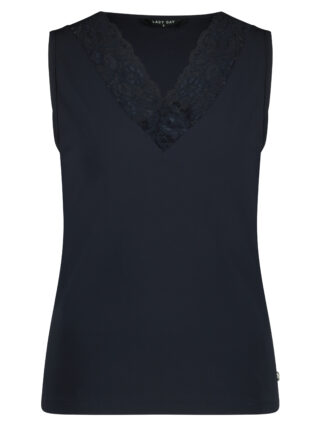 Lady Day Tamara Travelstof Top donkerblauw