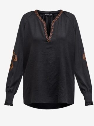 Maicazz Haley Blouse black cognac