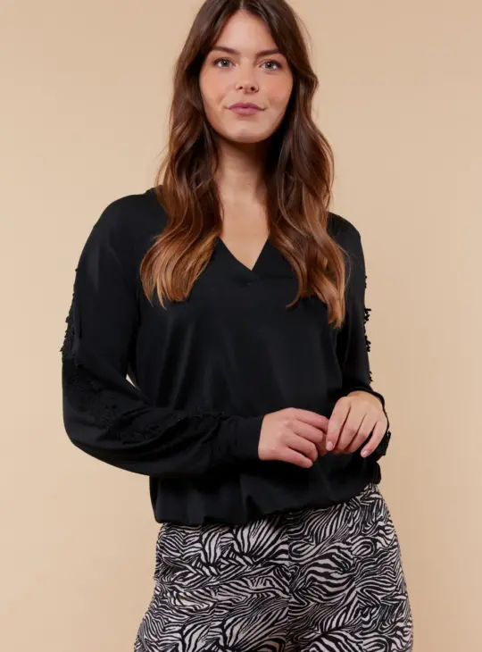 C&S Vivien Top zwart