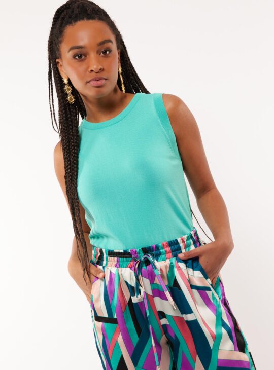 Fluresk Polly Top poolgreen groen
