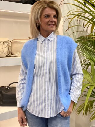 azzurro gilet