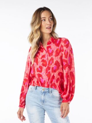 Esqualo Blouse fancy animal SP24.15001