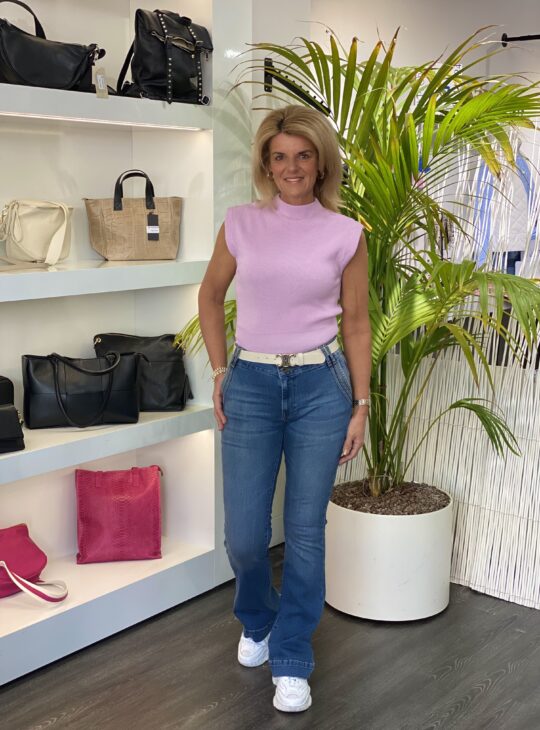 DNM Pure jeans Flynn Flare Spijkerbroek tinted blue