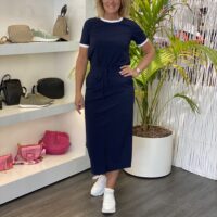 Triple Nine Travelstof Lange Rok Amelia 7301 donkerblauw/Navy - Afbeelding 2