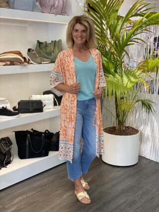 SoyaConcept Enel 1 Kimono Jurk papaya