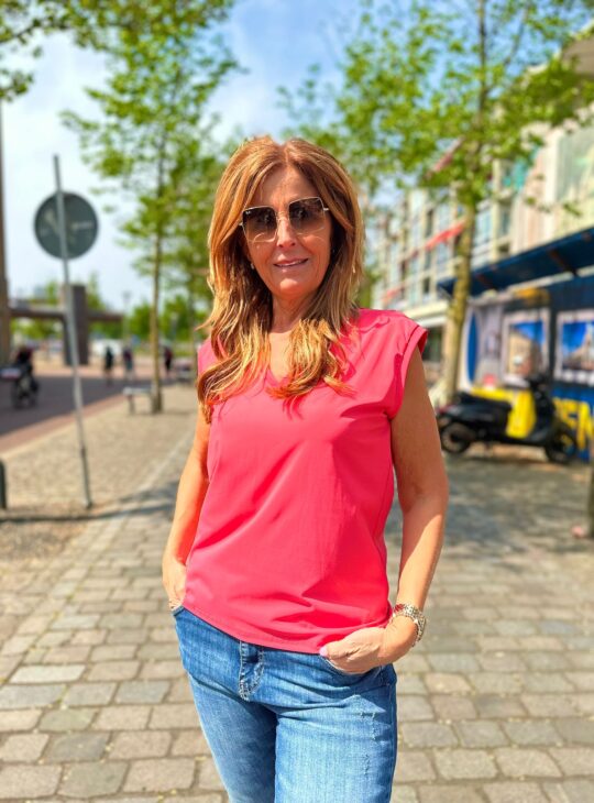 G-maxx Zada travelstof Top koraal rood