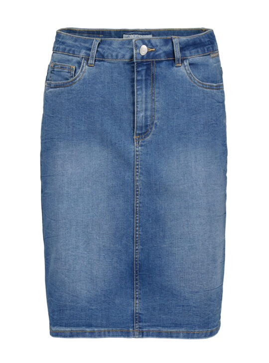 Red Button Sibelle Denim spijker Rok Knielengte blue used