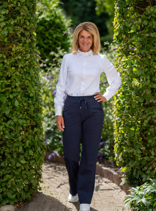 Travelstof blouse wit Mi Piace 202037