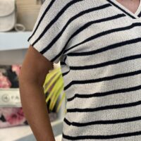 SoyaConcept Fauna 1 Shirt creme stripe - Afbeelding 3