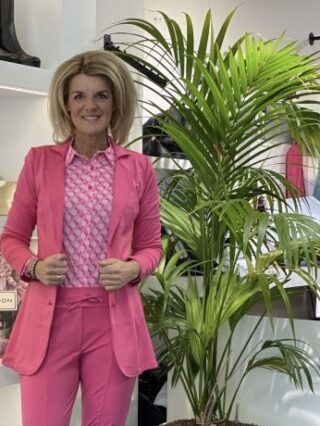 Halflange Travel blazer Angelle Milan 1582 fuchsia