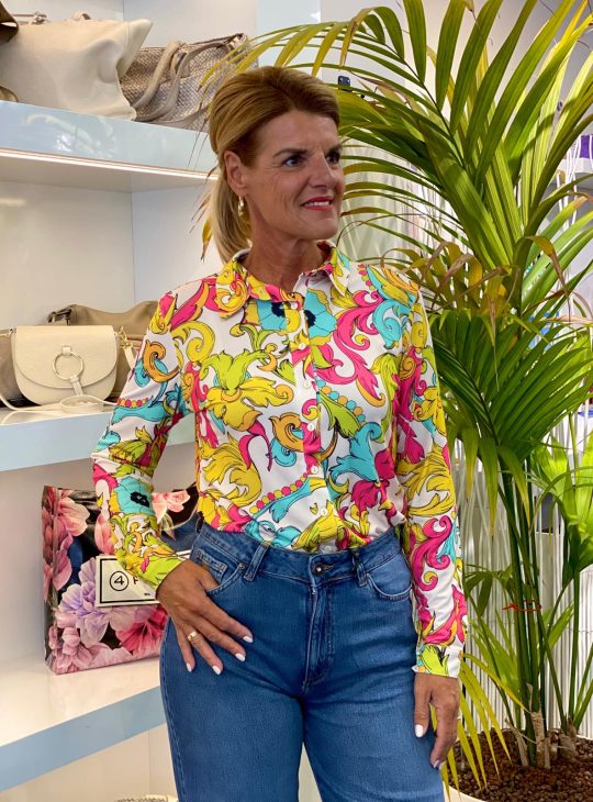 Angelle Milan 638 Travelstof Blouse sale  1615/33349 v1 blouse lange mouw