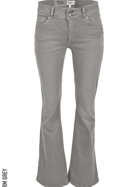DNM Pure jeans Flynn Flap L34 spijker Broek warm grey