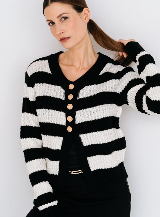 Maicazz Kenny Vest zwart wit