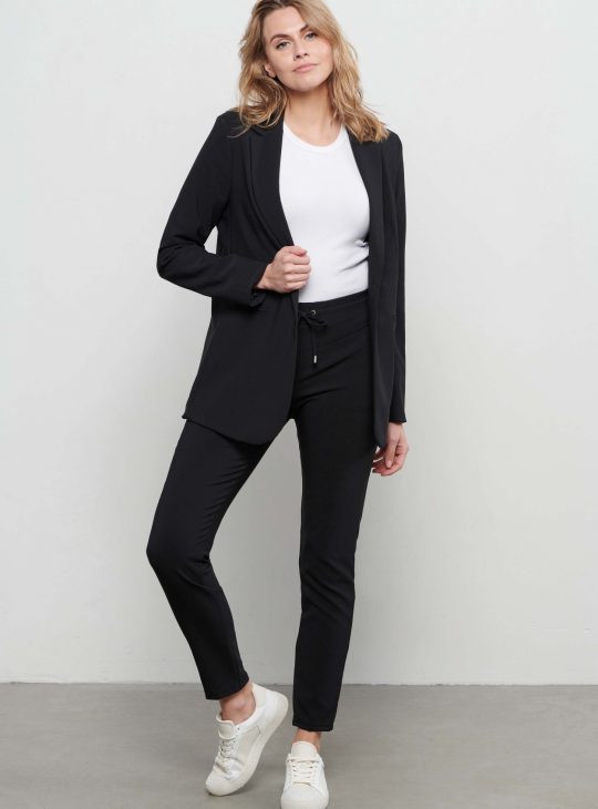 Co Woman Penny Comfort Travelstof zwaardere kwaliteit zwart