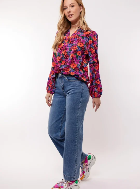 C&S Ciara spijker Broek denim jeans dark blue