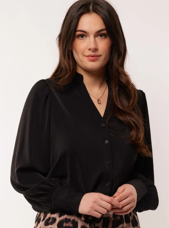 C&S Catelijne Blouse zwart