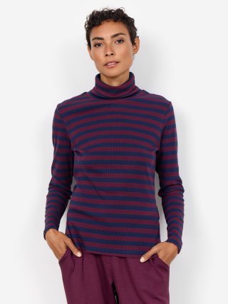 SoyaConcept Iridi 2 Trui donkerblauw rood