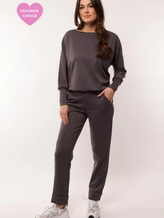 C&amp;S Ceyda Broek dark grey