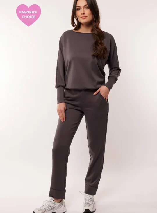 C&S Ceyda Broek dark grey