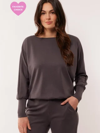 C&amp;S Celien Top dark grey