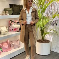 Triple Nine Travelstof Jas/Blouse Trenchcoat Erica 91601 camel