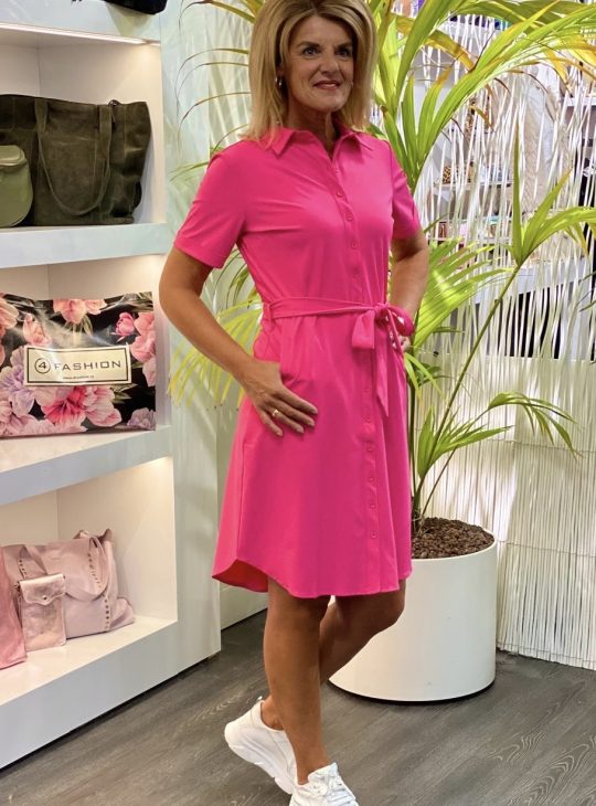 Mi Piace Travelstof Jurk fuchsia 202079