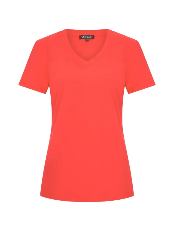 Mi Piace Travelstof Top coral 202080