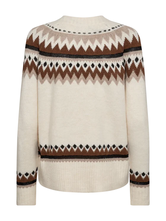 Freequent Mayfair Pullover moonbeam melange partridge - Afbeelding 3