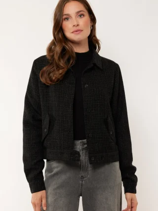 G-Maxx Elka Tweed Jacket zwart