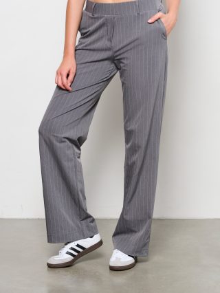 Co Woman Patrice Stripe Krijtstreep Travel Broek grey