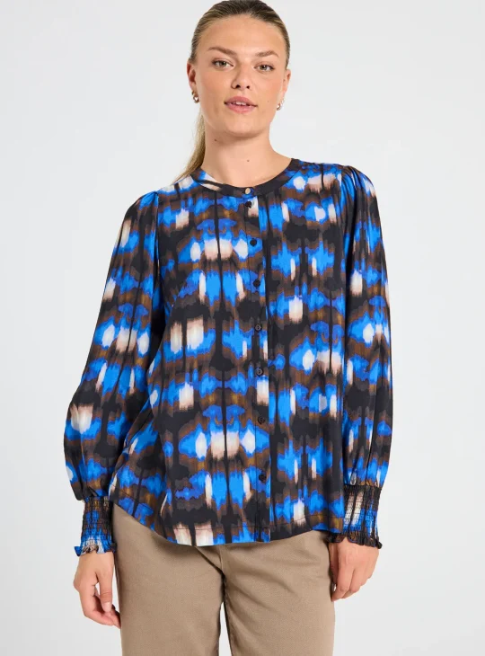 Freequent Julie Blouse black wedgewood
