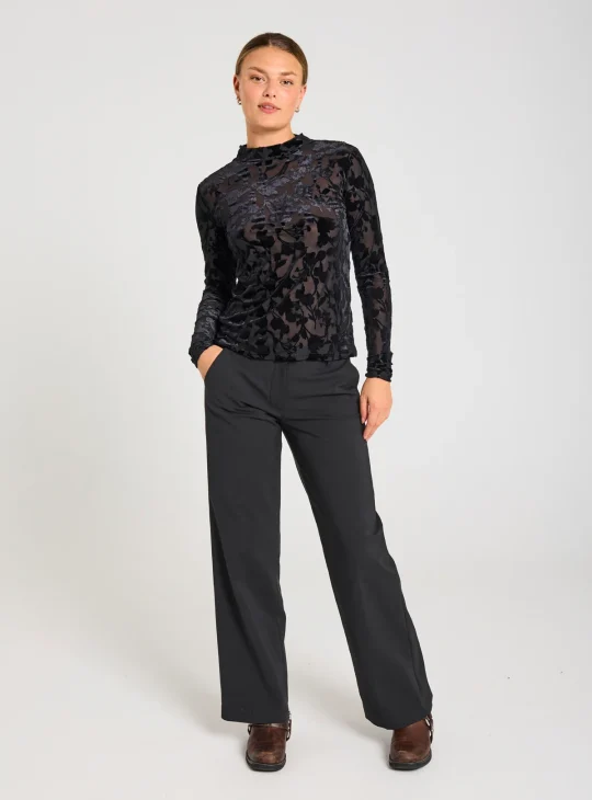 Freequent Isadora Broek pantalon zwart
