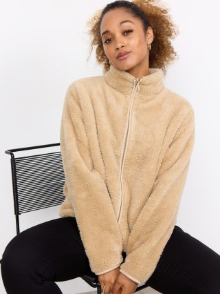 SoyaConcept Nata fluffy jas  1 Jacket sand