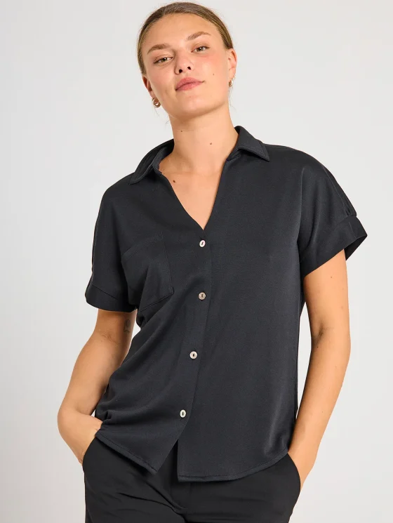 Freequent Rue Blouse zwart