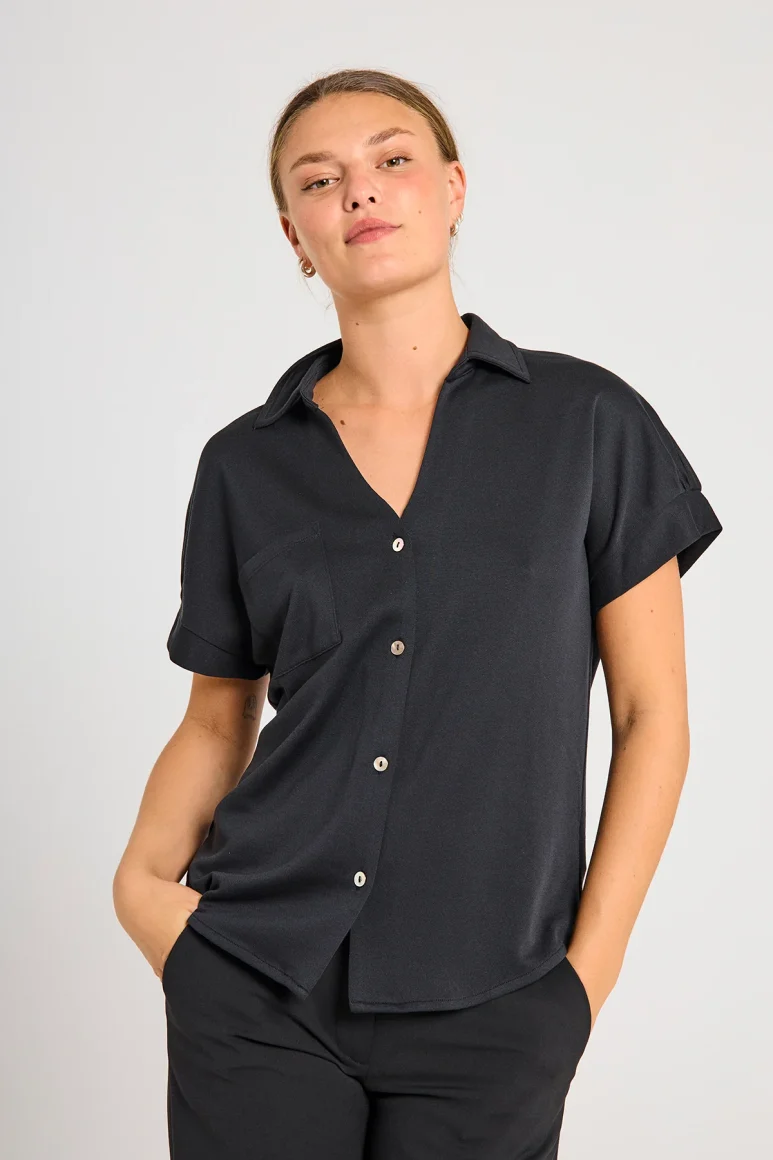 Freequent Rue Blouse zwart
