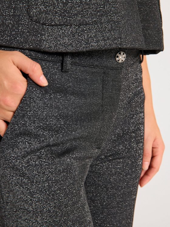 Freequent Nannilux Broek zwart zilver - Afbeelding 4