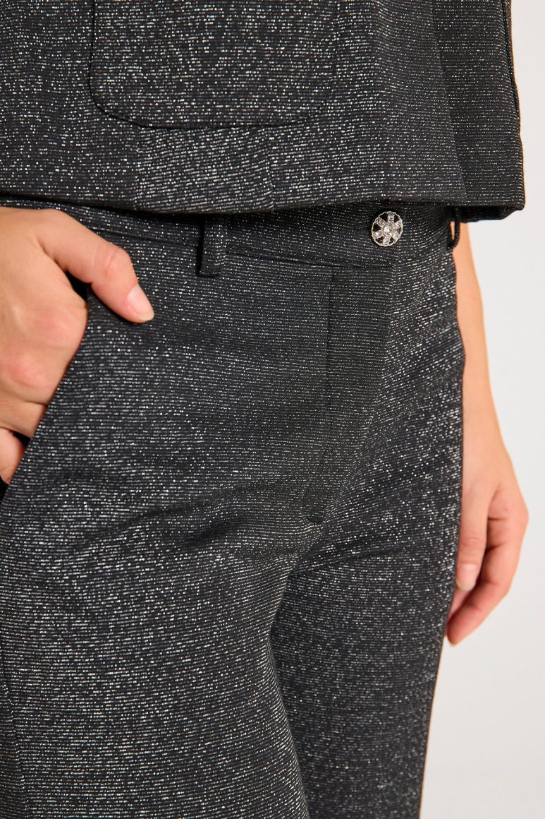 Freequent Nannilux Broek zwart zilver - Afbeelding 4