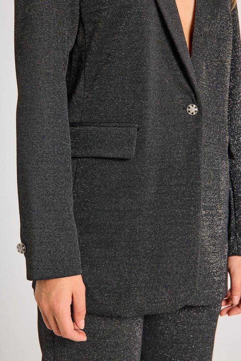 Freequent Nannilux Blazer zwart zilver - Afbeelding 3