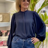 Azzurro Blouse 6123 donkerblauw