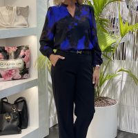 Freequent Silla Blouse black wedgewood - Afbeelding 2