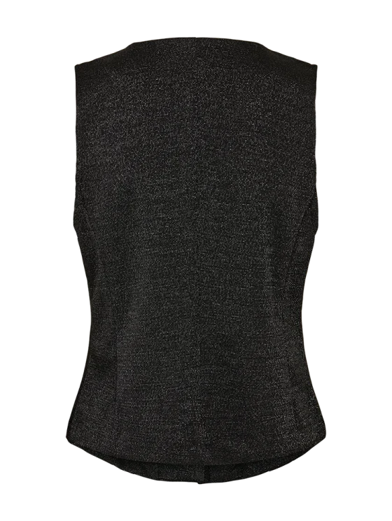 Freequent Nannilux Gilet zwart zilver - Afbeelding 7