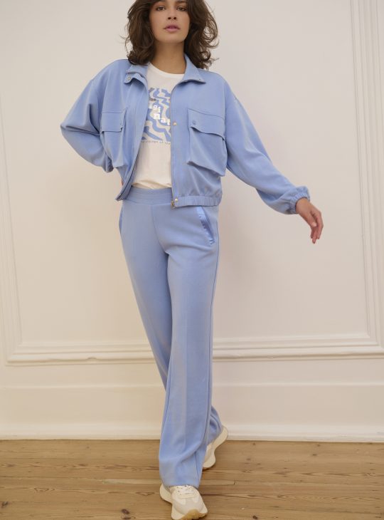 Esqualo Cardigan Bomber Modal SP25.05001 blue