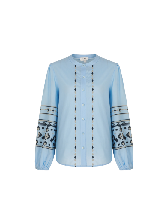 C&S Auburn Blouse ice blue - Image 5