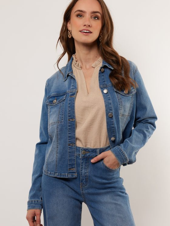 G-Maxx Selena Jeans Jacket denim mid blue - Image 2