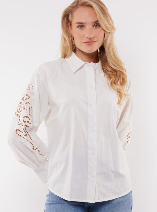 C&S Bryce Blouse offwhite