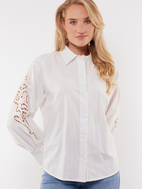 C&S Bryce Blouse offwhite - Image 2